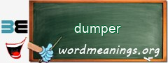 WordMeaning blackboard for dumper